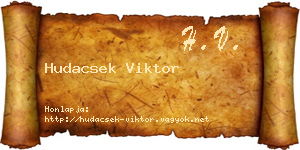 Hudacsek Viktor névjegykártya